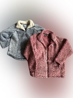 Bundle Lrg. Te Verde Sherpa pullover and XL Heavenly Lake Tahoe Sherpa Jacket